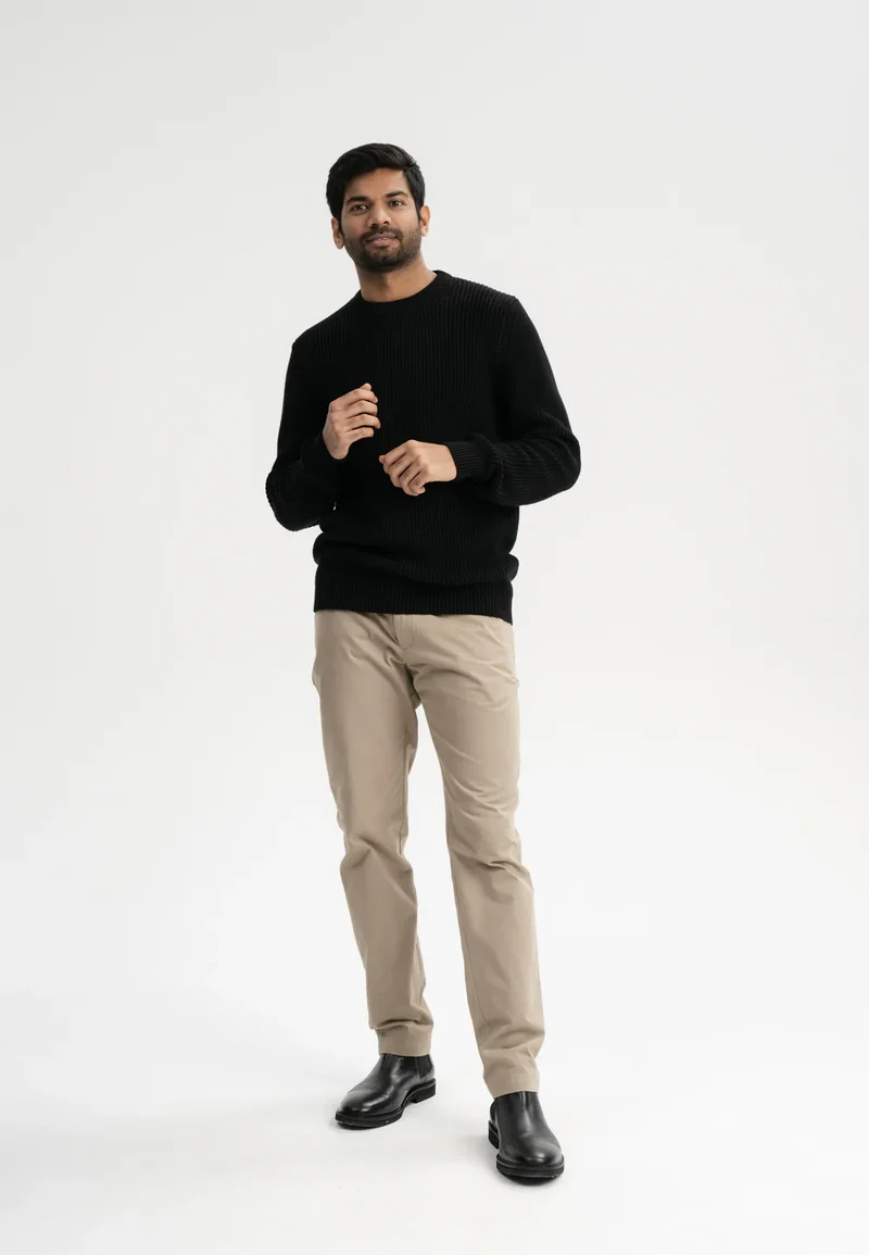 MELAWEAR Strickpullover Ravi schwarz