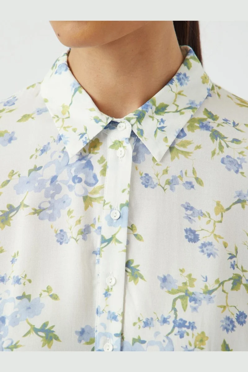 YAS - Yassavanna Long Shirt Dress - 4745084 Star White Sumelli