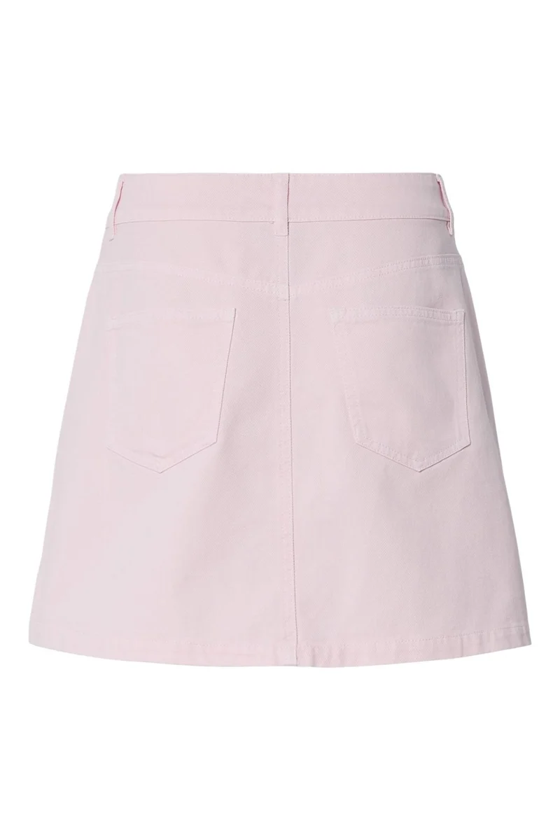 Pieces - Pcflora A-Shape Denim Skirt Fsy - 4807563 Pink-A-Boo