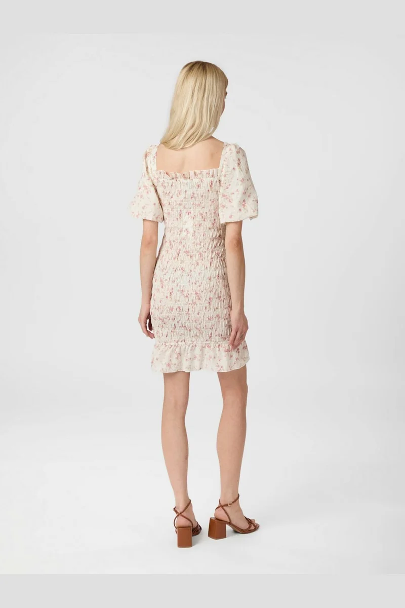 Neo Noir - Edena Smock Dress 164907 - 630 - Dusty Rose