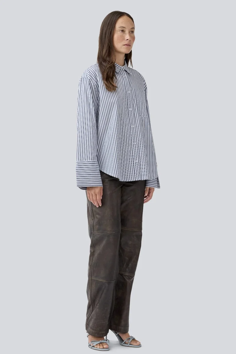 Modström - Laineymd Shirt 58078 - 13055 Delicate Blue Stripe