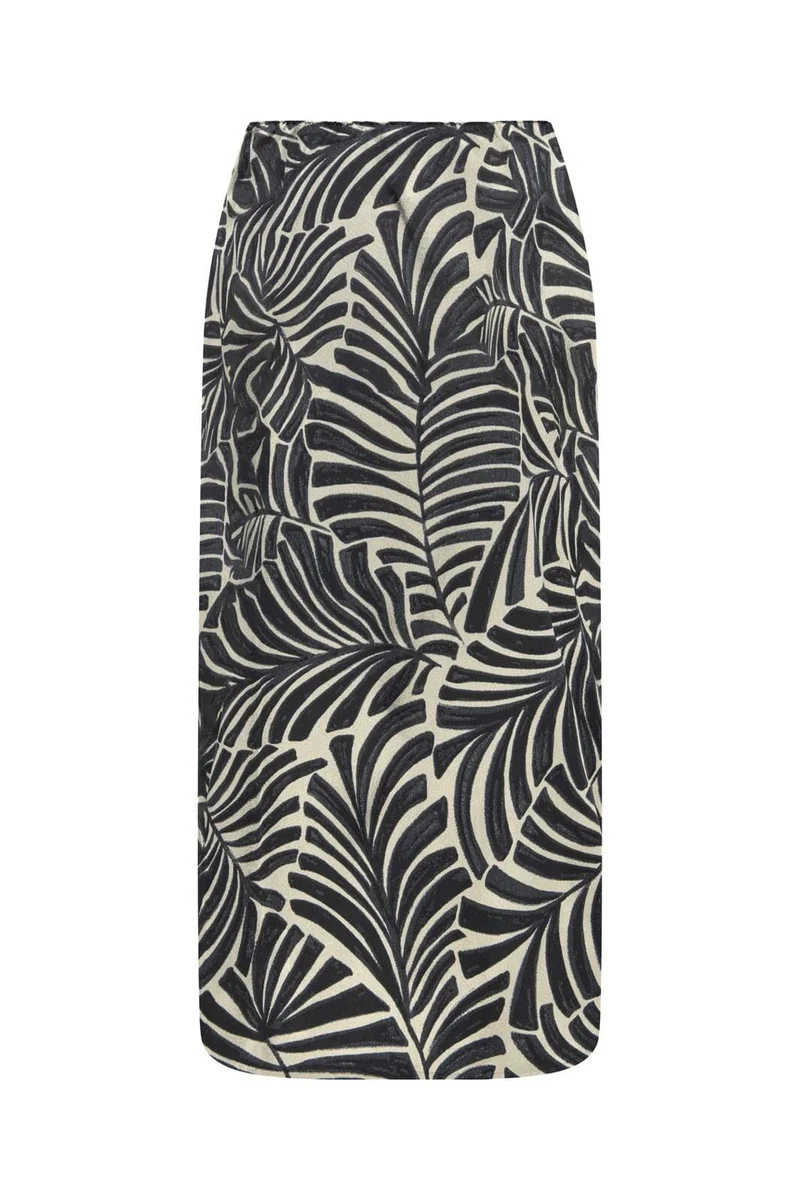 Only - Onlnova Life Elite Lamar Slit Skirt - 4697193 Black 611 La Palma