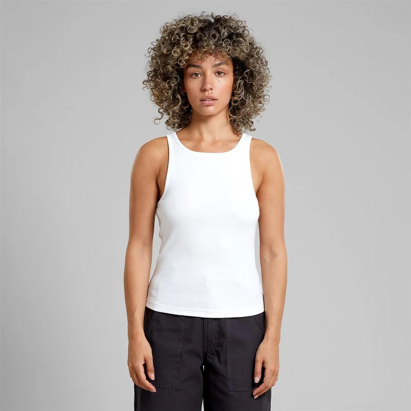 DEDICATED Rib Top Valdermarsvik White