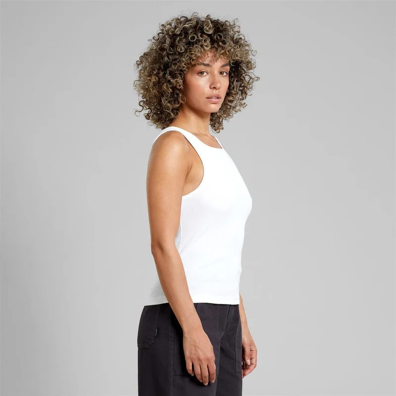DEDICATED Rib Top Valdermarsvik White