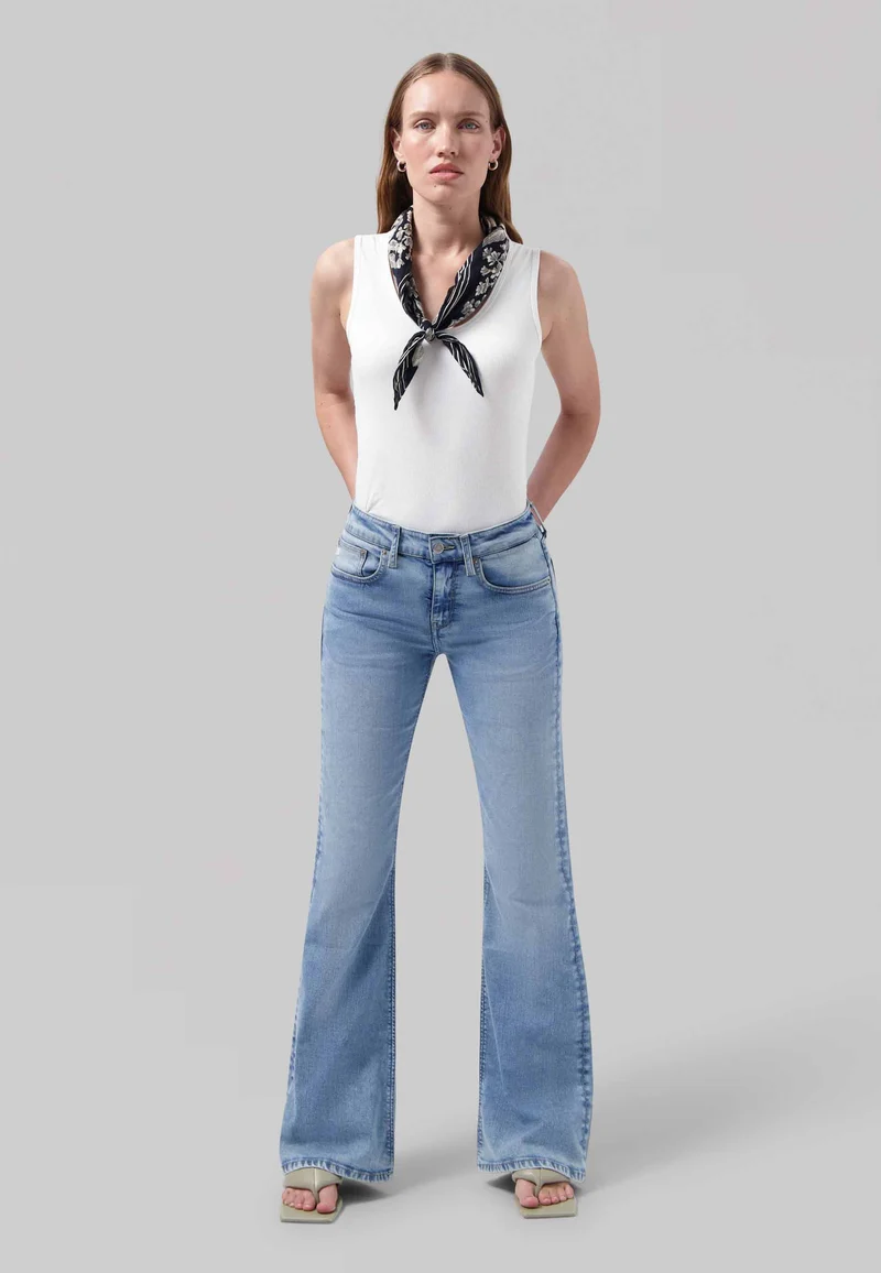 MUD JEANS Fiona Flared stone vintage