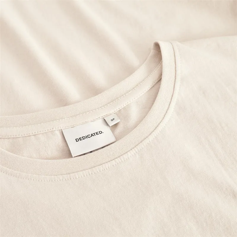 DEDICATED T-Shirt Visby Base Oat White