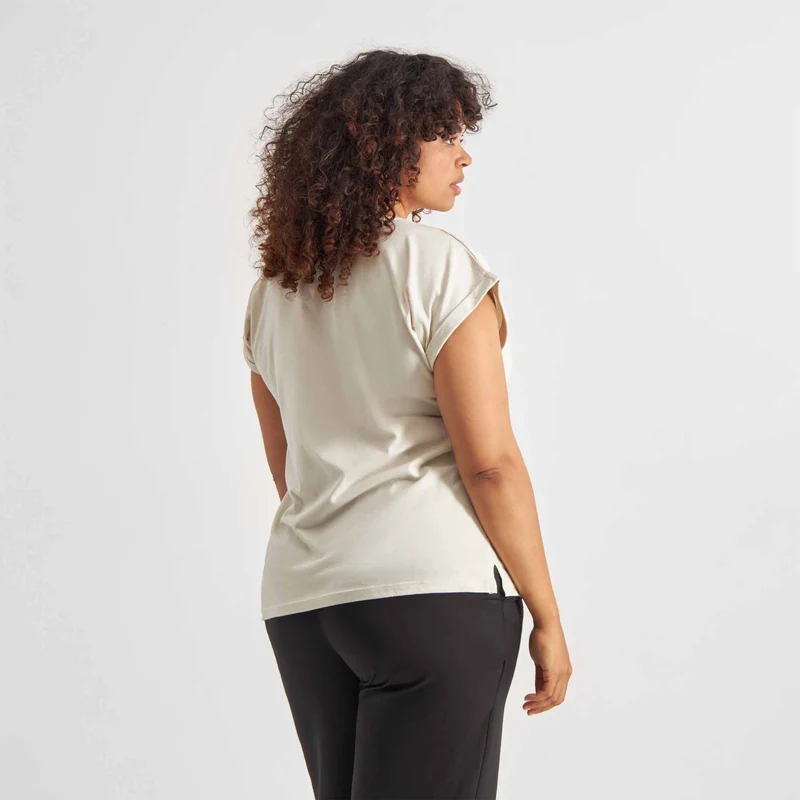 DEDICATED T-Shirt Visby Base Oat White