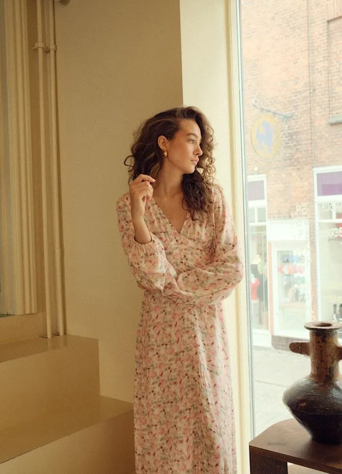 Noella - Lilith Maxi Dress 14160005 - 1389 - Cinthia Pink Print