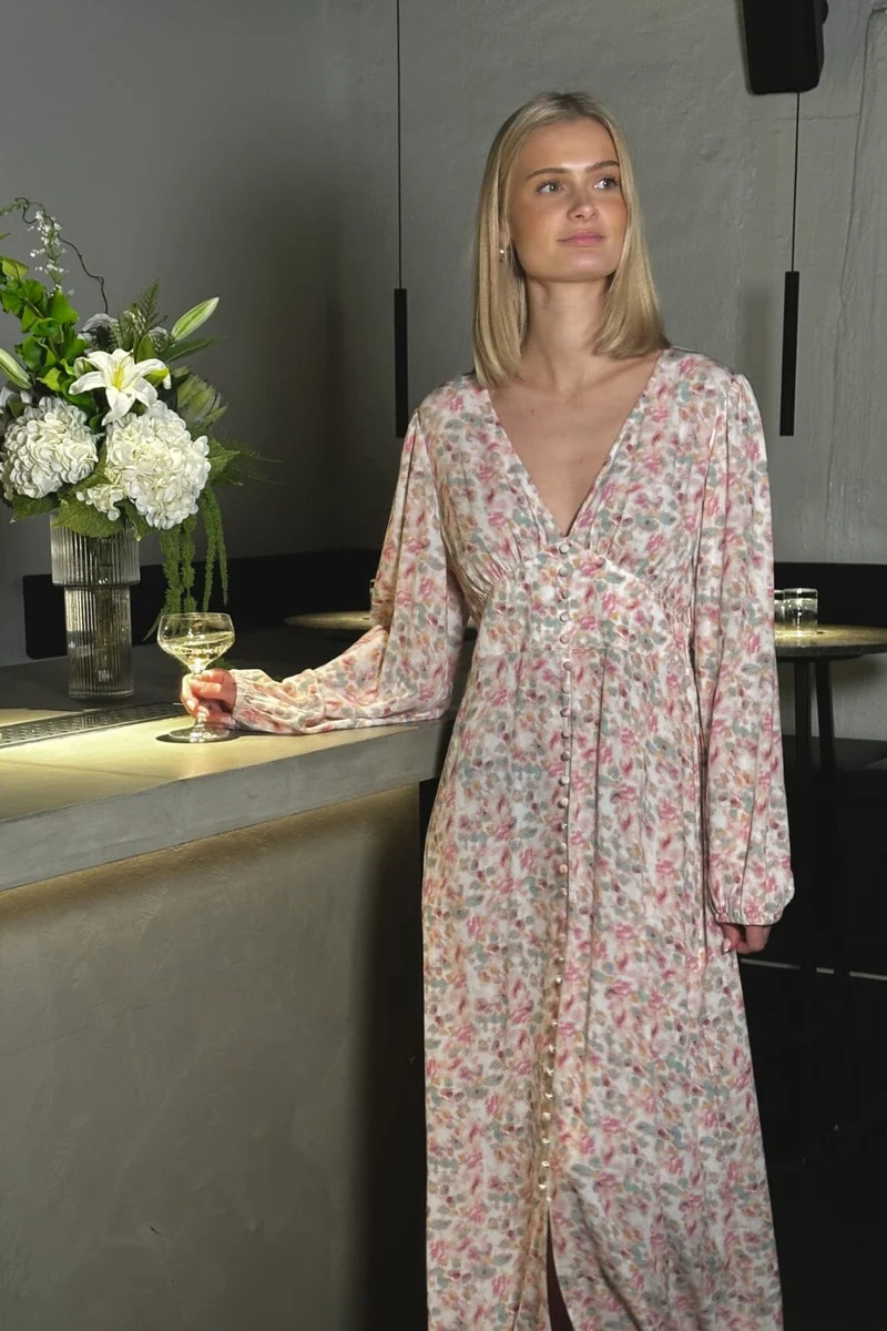 Noella - Lilith Maxi Dress 14160005 - 1389 - Cinthia Pink Print