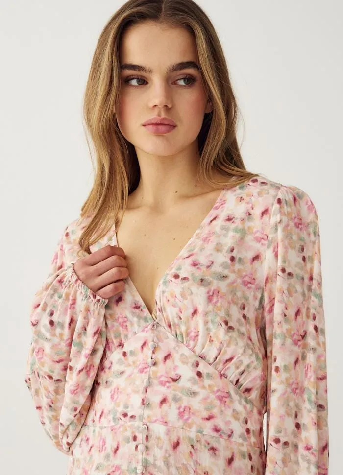 Noella - Lilith Maxi Dress 14160005 - 1389 - Cinthia Pink Print