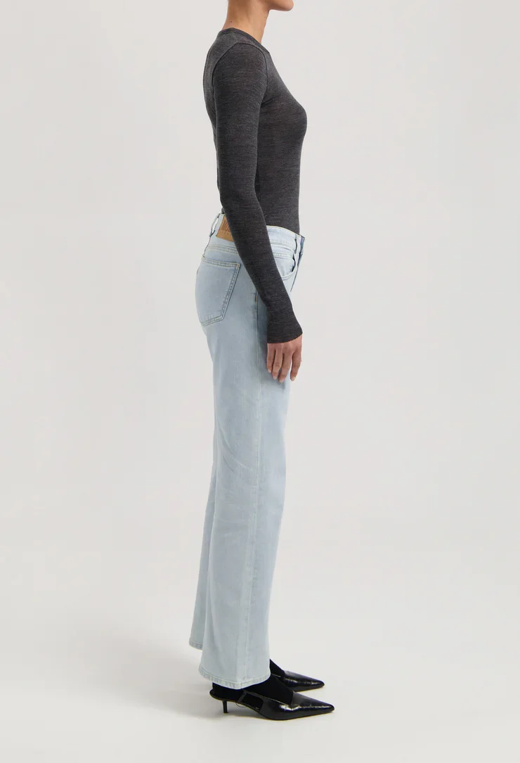 MUD JEANS Carry Mid Straight light stone