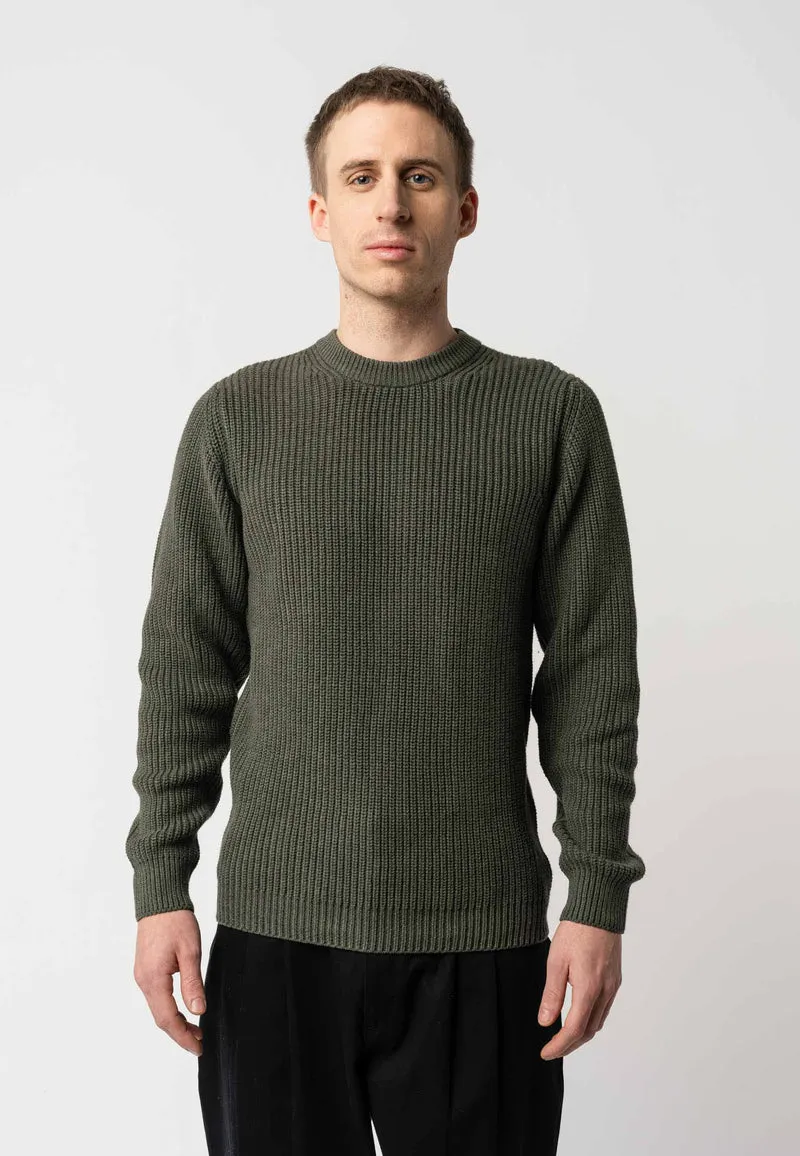 MELAWEAR Strickpullover Ravi grün melange