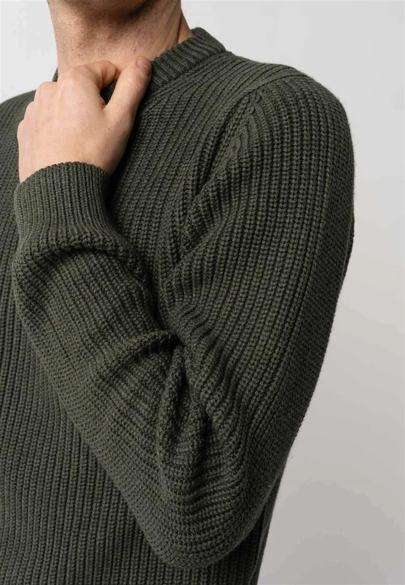 MELAWEAR Strickpullover Ravi grün melange