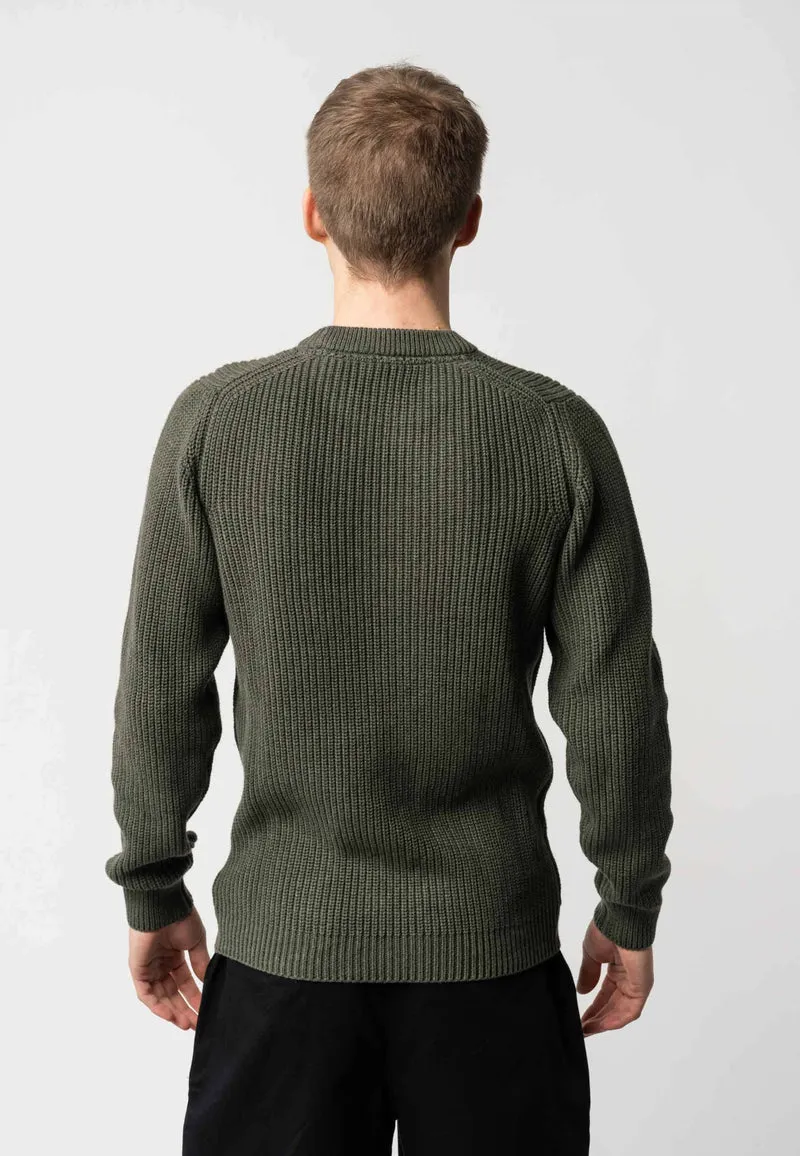 MELAWEAR Strickpullover Ravi grün melange