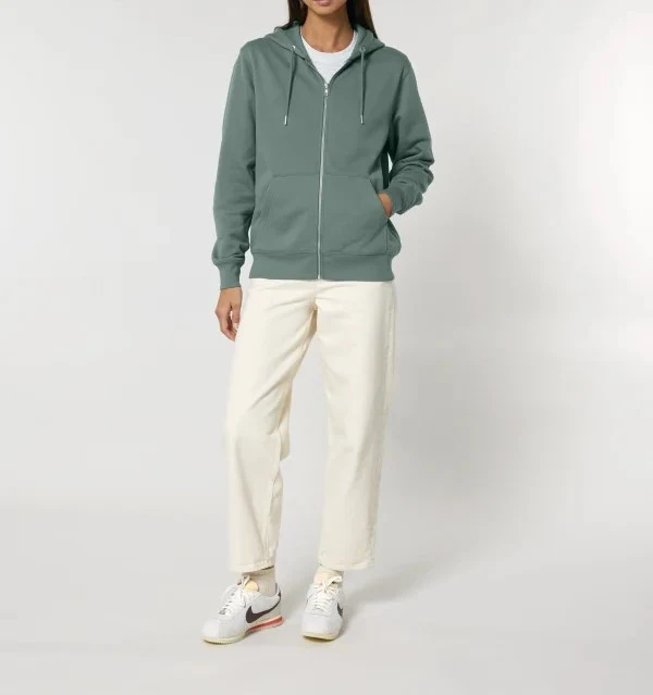 FAIRFITTERS Basic Zip-Hoodie Unisex Cultivator 2.0 green bay