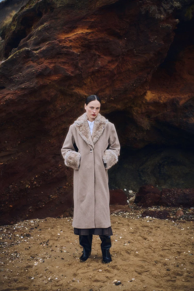 Copenhagen Muse - Cmabigail-coat 211403 - 1954 Winter Twig Melange