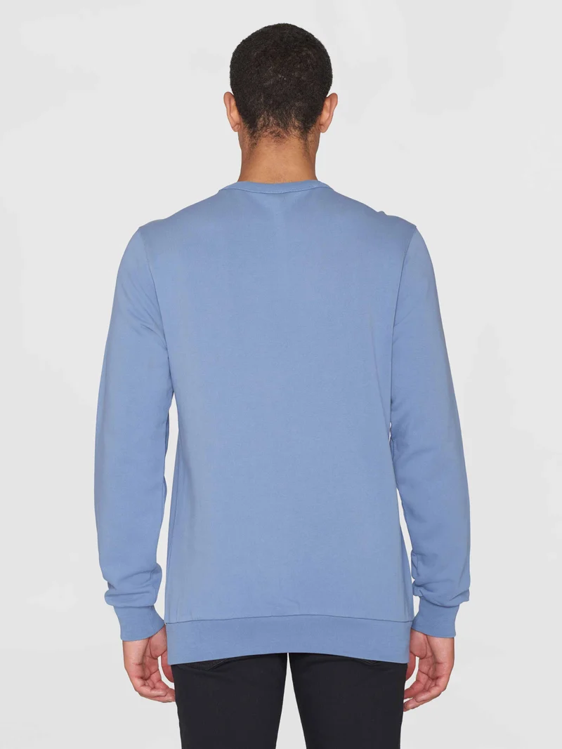 KNOWLEDGE COTTON APPAREL Erik Basic Badge Sweat moonlight blue