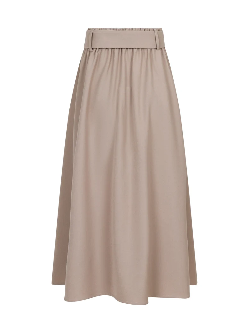 Valentin Studio - Pleated Skirt - Sand