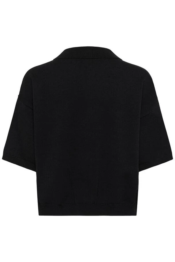 Gestuz - Gztalla Ss Polo Pullover 10910940 - 100017 - Black