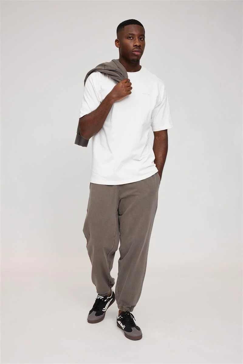 MAZINE Genderless Sweat Pants Natural Dye eco dye brown