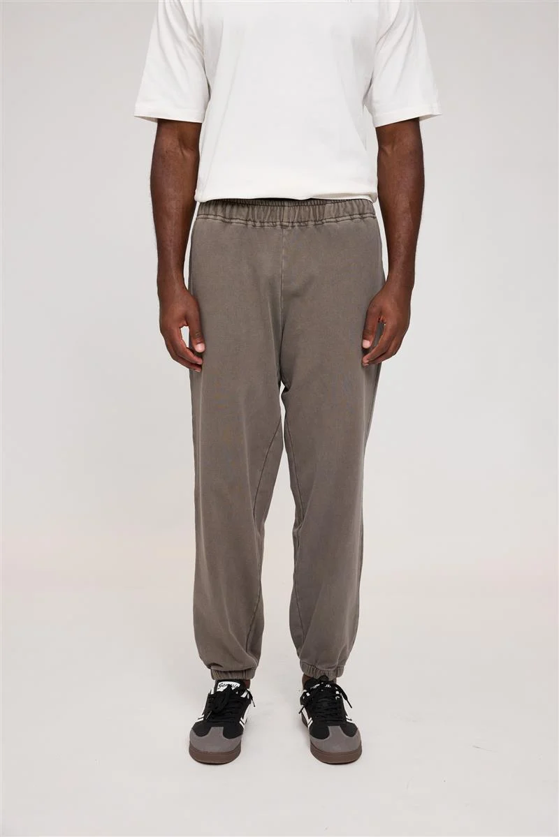 MAZINE Genderless Sweat Pants Natural Dye eco dye brown
