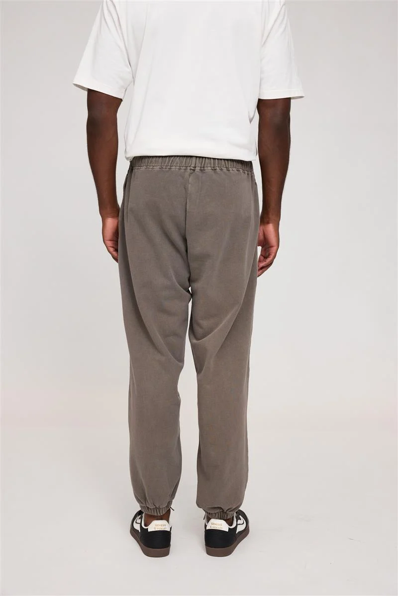 MAZINE Genderless Sweat Pants Natural Dye eco dye brown