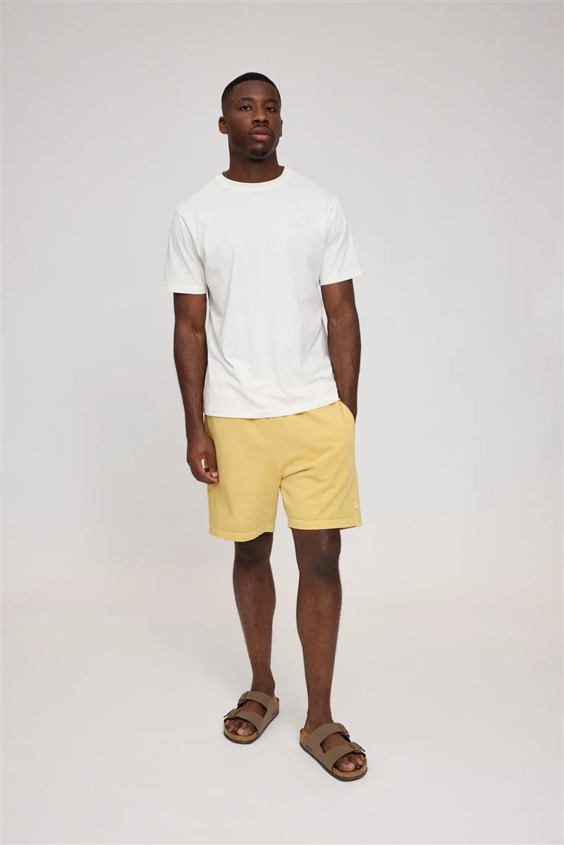 MAZINE Genderless Sweat Shorts Natural Dye eco dye yellow