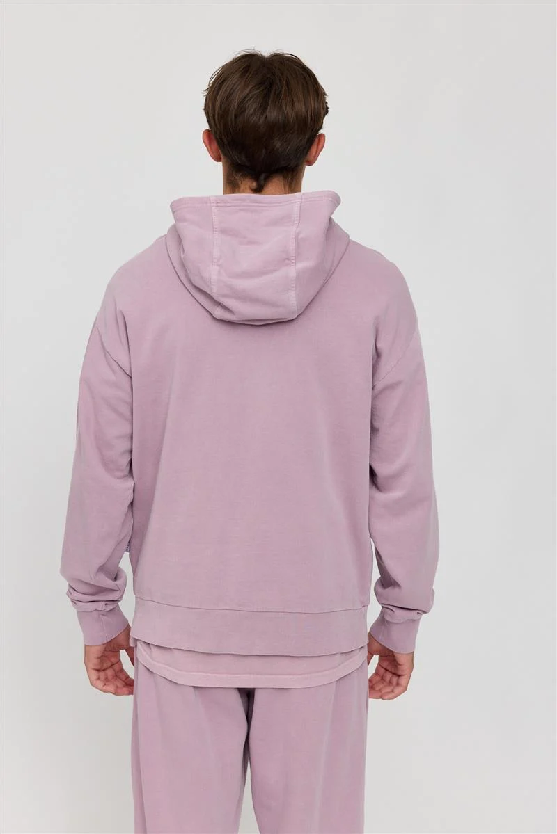 MAZINE Genderless Hoodie Natural Dye eco dye mauve