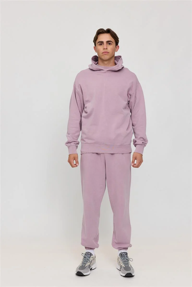 MAZINE Genderless Hoodie Natural Dye eco dye mauve