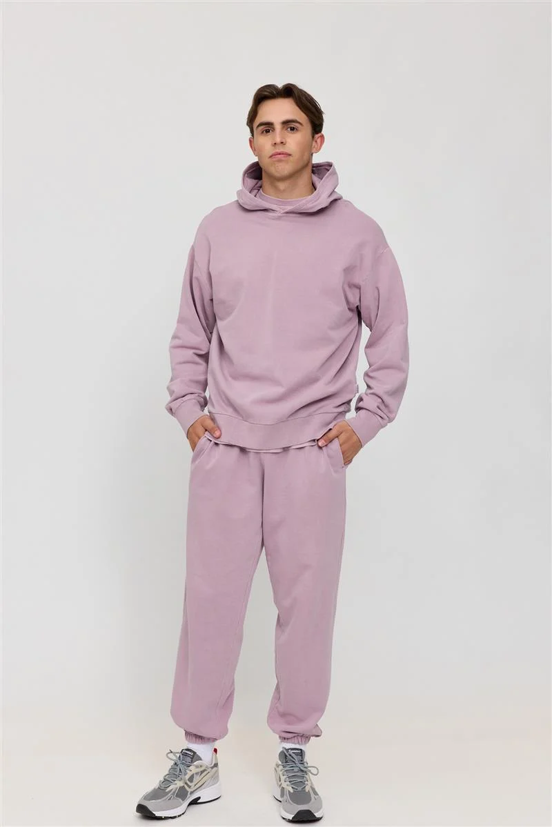 MAZINE Genderless Hoodie Natural Dye eco dye mauve