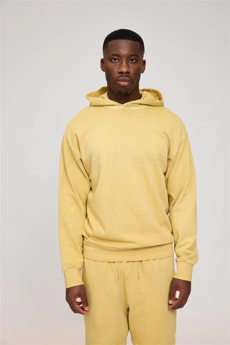 MAZINE Genderless Hoodie Natural Dye eco dye yellow