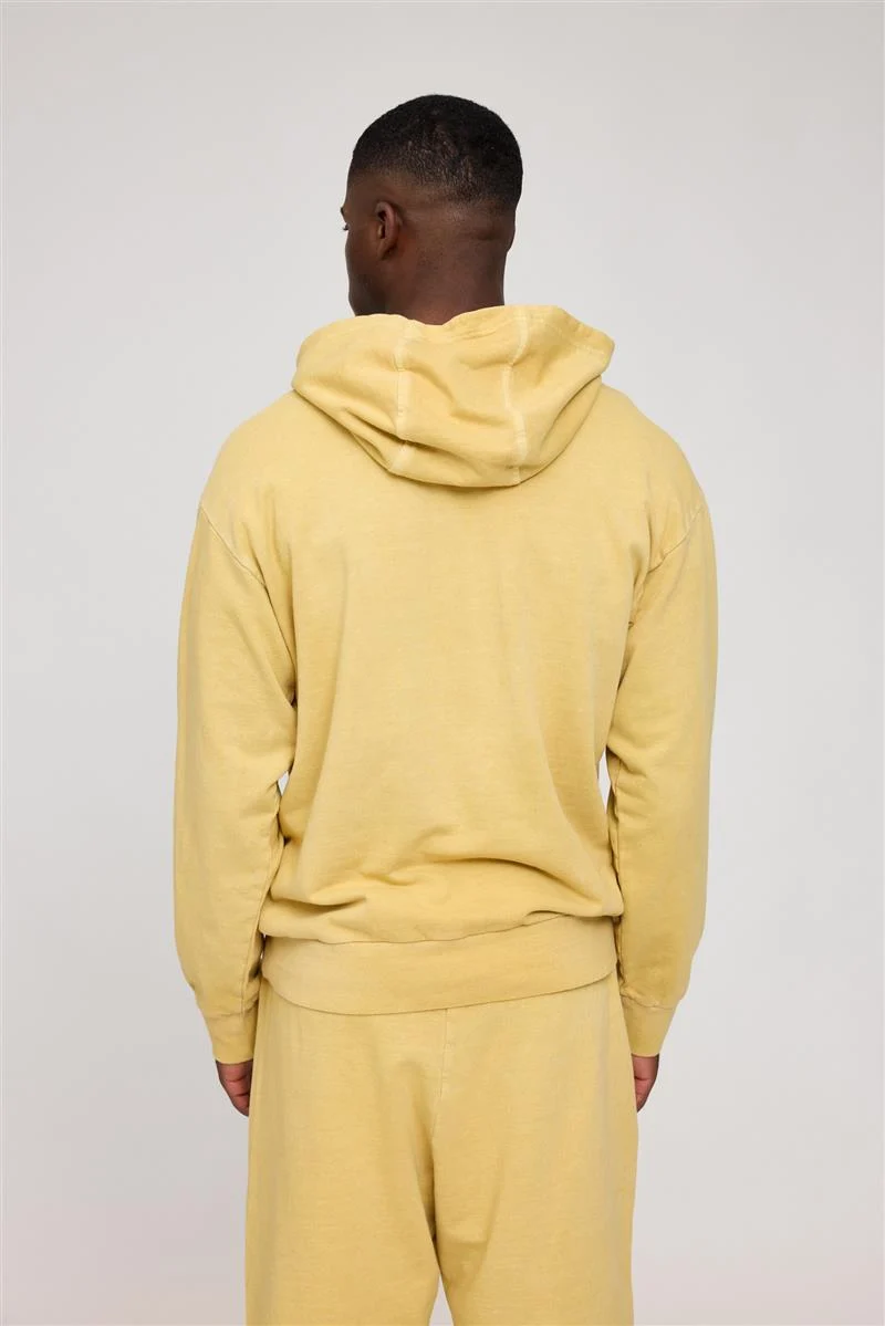 MAZINE Genderless Hoodie Natural Dye eco dye yellow