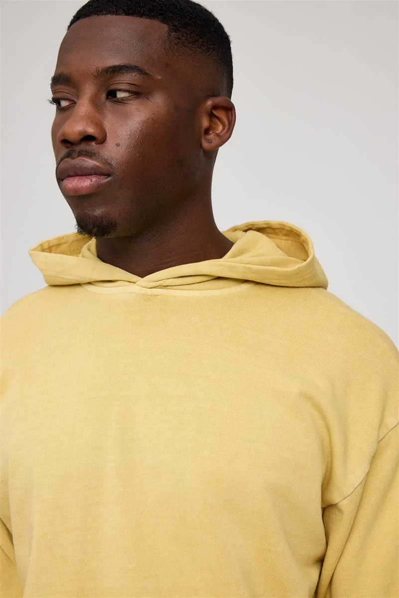 MAZINE Genderless Hoodie Natural Dye eco dye yellow