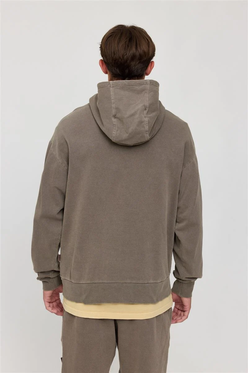 MAZINE Genderless Hoodie Natural Dye eco dye brown
