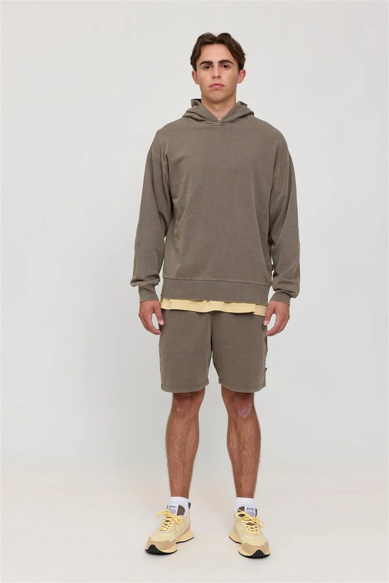 MAZINE Genderless Hoodie Natural Dye eco dye brown