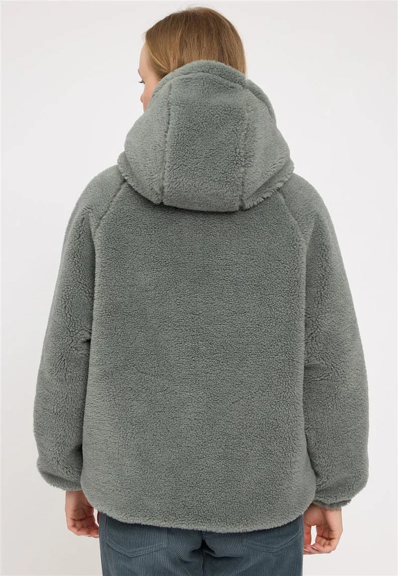 MAZINE Faux-Fur Hooded Jacket light bottle