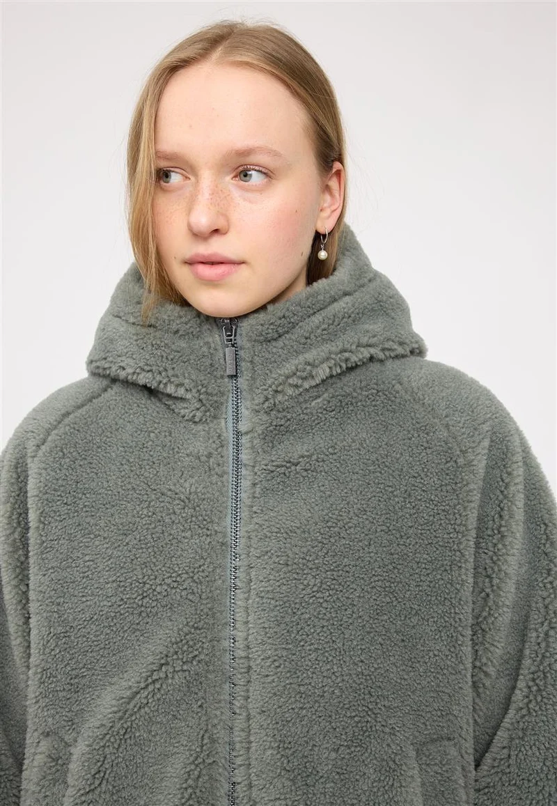 MAZINE Faux-Fur Hooded Jacket light bottle