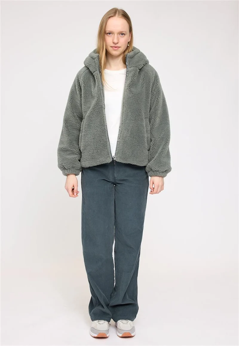 MAZINE Faux-Fur Hooded Jacket light bottle