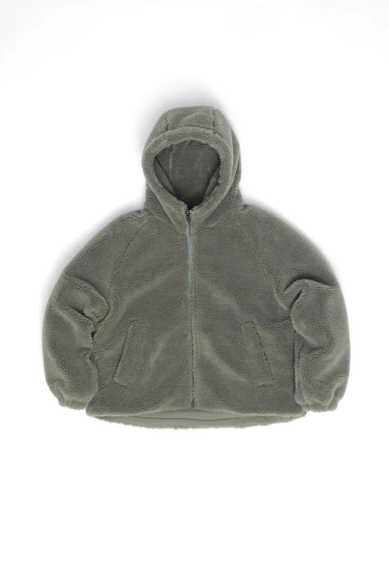 MAZINE Faux-Fur Hooded Jacket light bottle