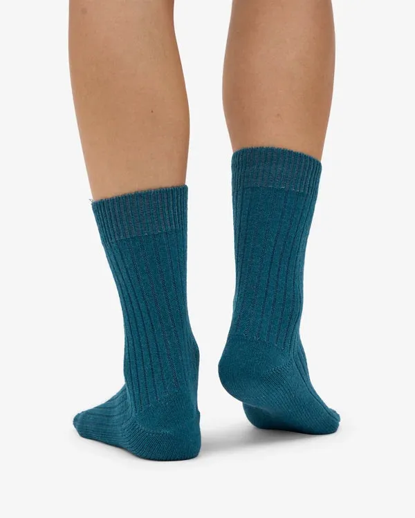 COLORFUL STANDARD Merino Wool Blend Sock ocean green