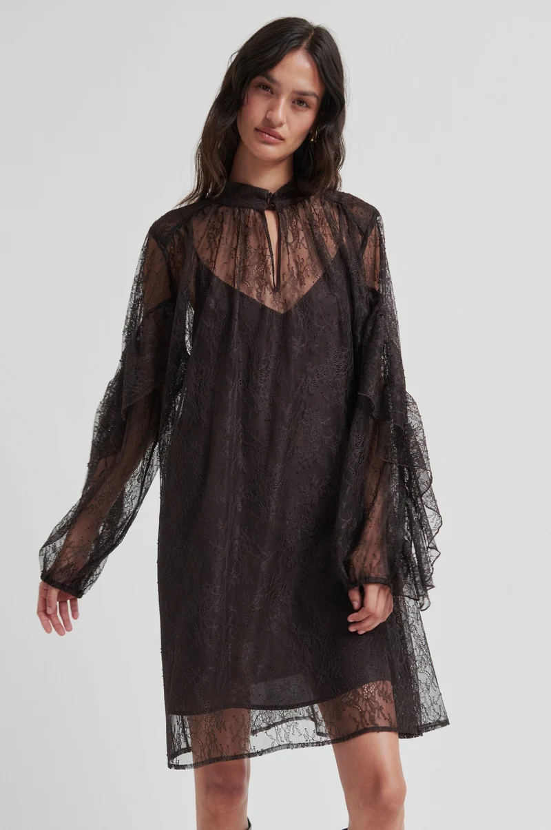 Second Female - Sybell Lace Dress 60508 - 6150 Chocolate Torte