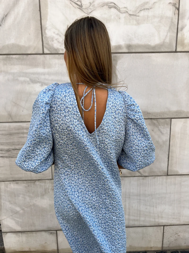 Noella - Reno Pastis Long Dress - Light Blue