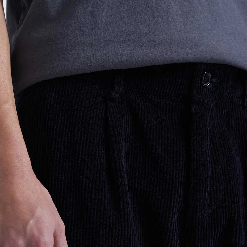 BY GARMENT MAKERS Buster Corduroy Pants jet black