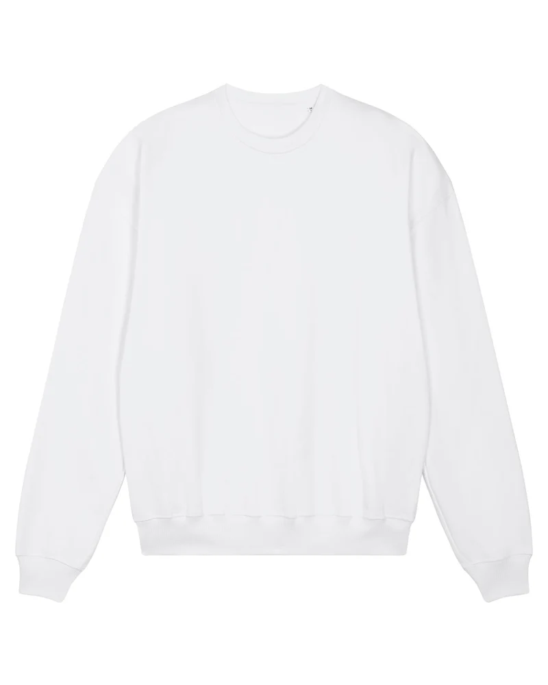 FAIRFITTERS Basic Sweatshirt Boxy Fit Unisex white
