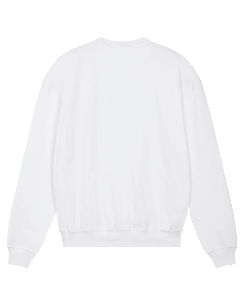 FAIRFITTERS Basic Sweatshirt Boxy Fit Unisex white