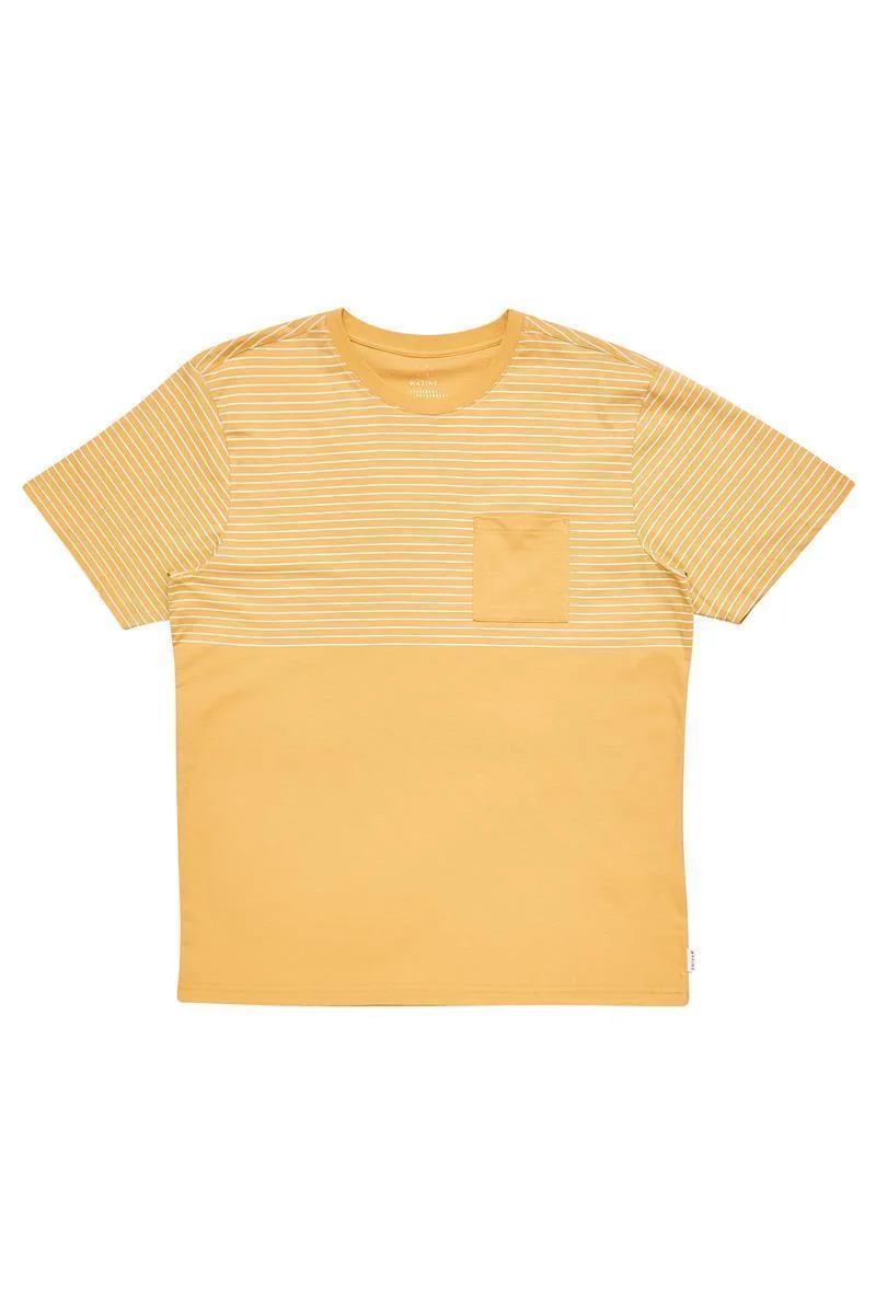 MAZINE Halfway Striped T banana-offwhite