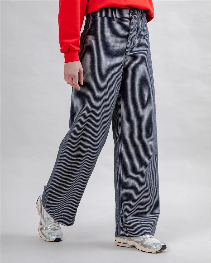 BRAVA Denim Stripes Straight Leg Pants