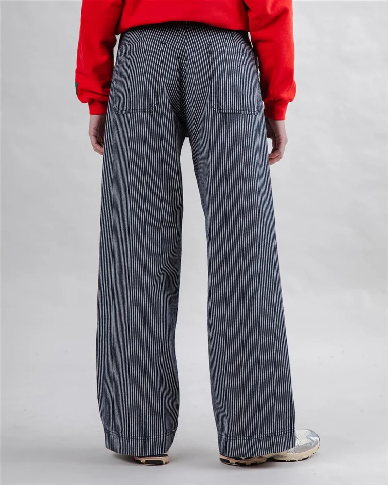BRAVA Denim Stripes Straight Leg Pants