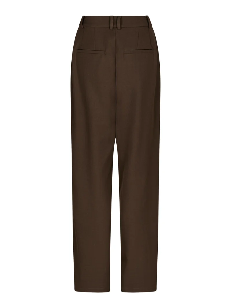 Molly&My x Julie Elgaard - Celina Structure Pants 167306 - 676 - Dark Brown