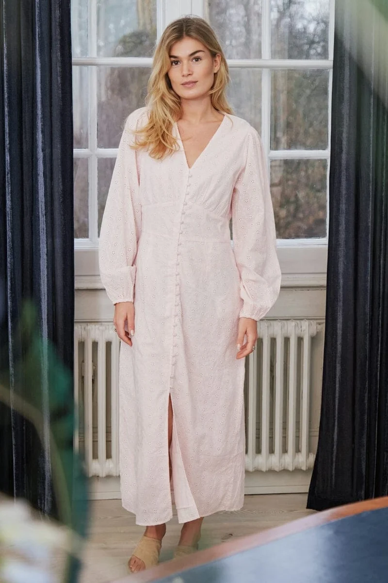 Neo Noir - Alto Embroidery Dress 166017 - 754 - Light Pink